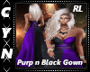 Purp n Blk Gown