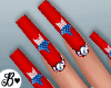 !B 4th July Nails +Rings