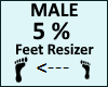 Feet Scaler 5% Male
