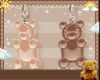 Jill Teddy Bear Earings