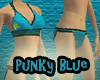 Punky Blue Bathing Suit