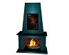 Turquoise Fireplace