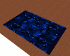 black/blue rug