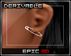 [3D]*Dev*Pin Earring L|F