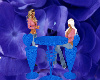blue couple table