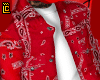 red paisley button up