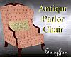Antq Parlor Chair pink