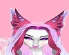 Furry ears Pink lila