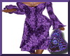 Purple Print Dress