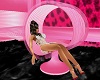pink swirl chair