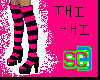 Black&Pink thi-hi boots