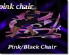 pink/black sitting chair
