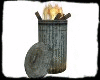 Burning Trash Can