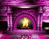 Violets Fireplace
