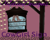 [M]Cowgirl Hanging Sign