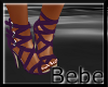 Strappy Purple Heels