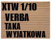 VERBA TAKA WYJATKOWA