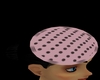 pink,black dots pinhat