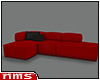NMS-Minimalist  Red Sofa