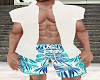 Mens Blue Shorts w Shirt