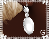 *G* Janey White Earrings
