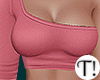 T! Casual Crop Coral