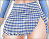 [Bw] Blue Plaid Skirt