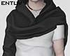 Black Hoodie + Shirt /w