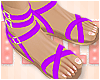 Kids Purple Flat Sandals