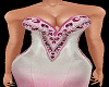 H/Pink Ombre Jewled Gown