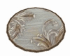rug circular grey/gold