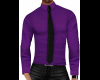 Shirt And Tie Purple M