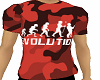 Tshirt red camo evolutio