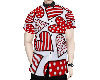 FNK* cp red love shirt-M