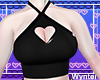Wyn | Heart Top Black