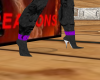 purple&black boots