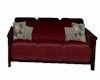 Burgandy Leather Sofa