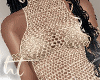 HT Gold Crochet Dress