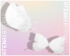 ❄ White Flying Buttfly