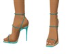 TEAL STRAPPY SANDALS