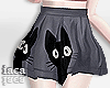 Kid Black Cats Skirt