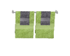 Green and Gray Towels
