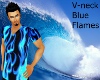 Blue Flame V-Neck