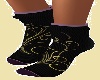 purple gold socks