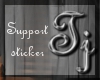 TJ Support sticker