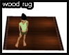 [B] Brown wood rug