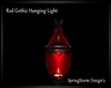 Red Gothic Hanging Light
