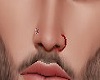 Red nose piercings