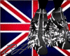 UK flashing flag boots 