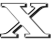 "X" Sticker